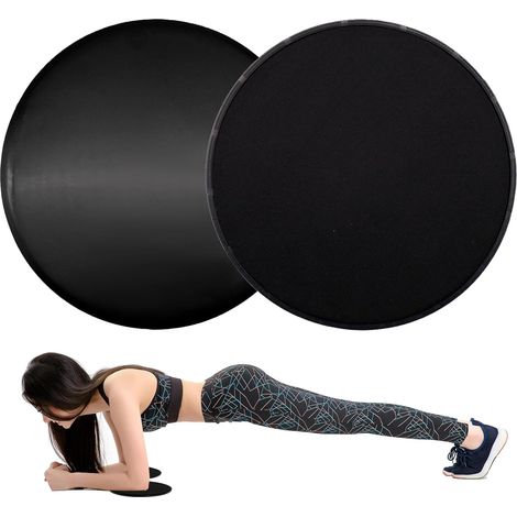 Disques de Glisse, Core Sliders Fitness pour Tapis et Sols Durs, Lot de 2 Disques Glisseurs pour Abdos, Yoga, Pilates et Entraînement Complet du Corps à Domicile ou en Salle