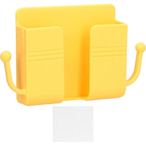 Boîte de rangement murale multifonctionnelle avec support de charge pour téléphone, idéale pour la chambre, la salle de bain, la cuisine ou le bureau. (1/5)