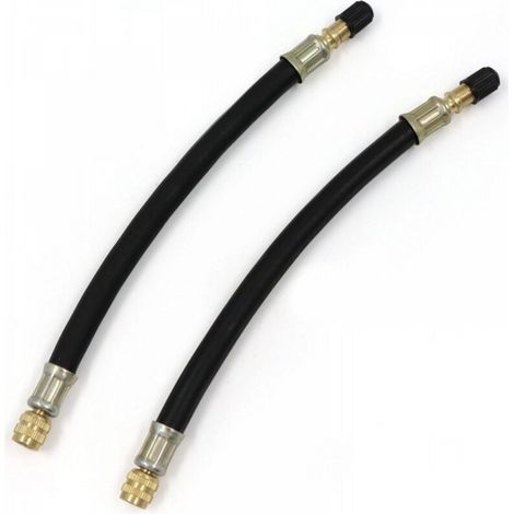Extension Valve de Pneu 2 Pièces 200mm en Caoutchouc Flexible de Camion de Voiture de Moto de Roue de Pneu D'extension de Tige de Valve de Voiture Adaptateur de Valve de Pneu. (1/5)