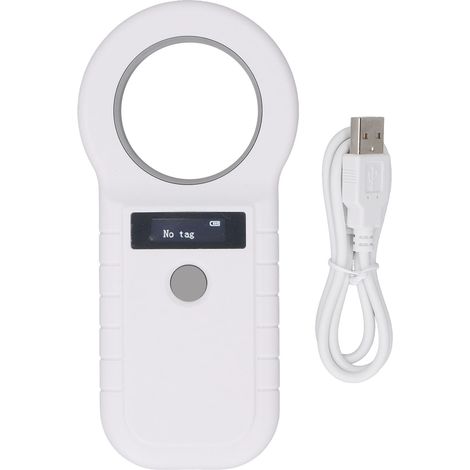 Lector de microchips portátil para mascotas, compatible con 134,2 kHz y doble frecuencia, recargable – lector de microchips para mascotas en tiendas de mascotas (1/5)