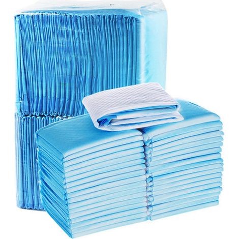 Tapis Propreté Chien Chat - Absorption Rapide Et Anti-Fuite - Pour Intérieur Et Voiture - Lot De 50 Pièces 45x60cm (1/5)