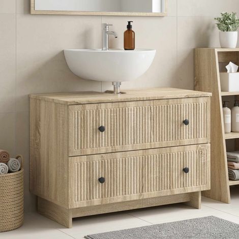 vidaXL Bathroom Sink Cabinet EDE Sonoma Oak 82 x 41x 59 cm (1/5)