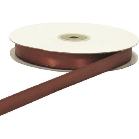 ETM Nastro Doppio Raso 10 Mm 50 Mt Marrone Scuro