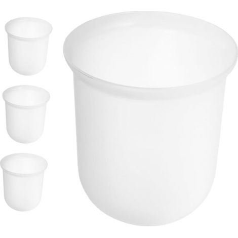 Set mit 4 runden Toilettenbürstenhaltern 100x115 mm aus halbkunststoff (1/5)
