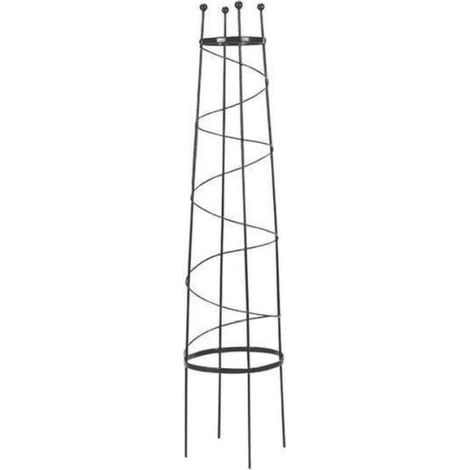 Open Top Obelisk - 1.5m Tall - Black