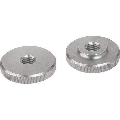 Ecrou MOLETES Type bas M3 Inox A1-10 pièces