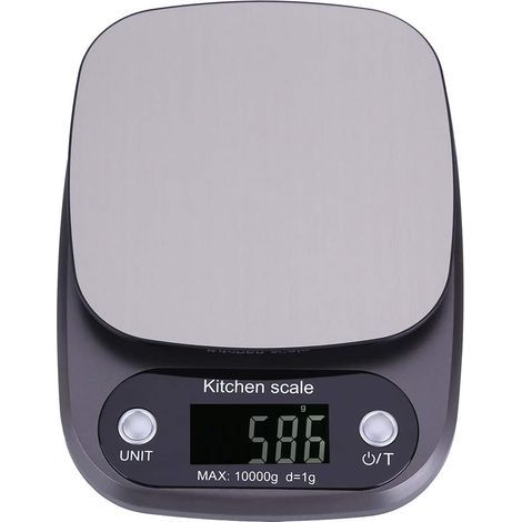 10kg Digital Food Scale Electronic LCD Pocket Cuisine Balance Bijoux Balance Alimentaire Plateau en Acier Inoxydable pour la Cuisson