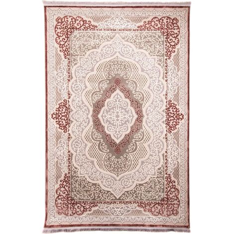 Tapis oriental tissé Abel - 225x150cm, Rectangular - 100% Acrylique - Tissé - Argent (1/5)