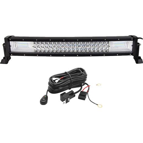 Barre lumineuse LED, faisceau combiné, design durable, 22 pouces avec kit de câblage (1/2)
