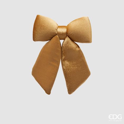 EDG Enzo De Gasperi Fiocco Natale Velluto H 25 Cm L 21 Cm Gold (1/5)