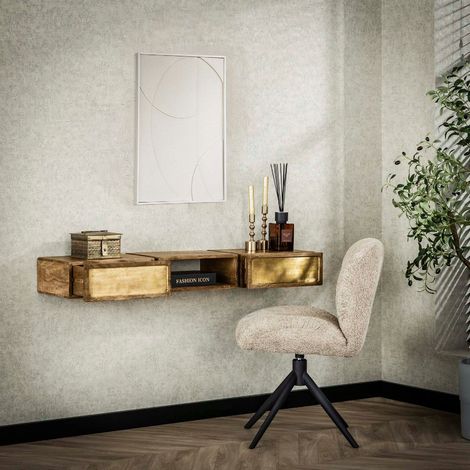 Console d'entrée en bois et doré CROWL (1/4)