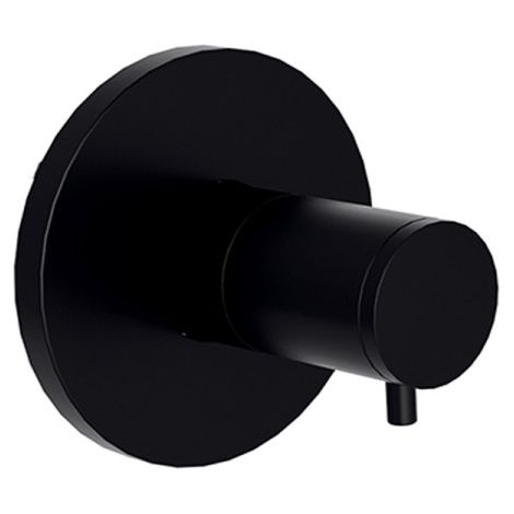 Façade douche robinet d'arrêt encastré 1 sortie Chromé Noir Brossé Triverde - CRISTINA ONDYNA XT61075