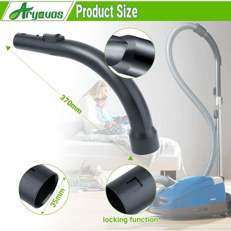 poignée tube confort 35mm compatible avec les aspirateurs Miele S8,S6,S5,S4,S2, S1,C1,C2,C3 Série complète, Compact, Classic, Swing, S8000-DPZO