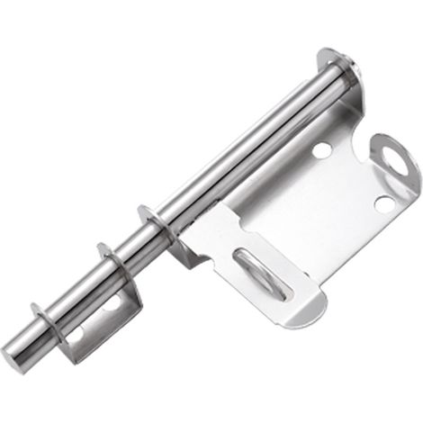 1 verrou de porte coulissante en acier inoxydable épais, robuste et durable, avec trou pour cadenas, pour salle de bain, cuisine, jardin, chambre, armoire, intérieur/extérieur, 16c (1/5)