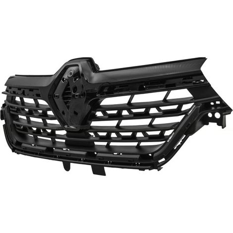 Grille de calandre avant noire granuleux et noire brillante et trou moulure Renault Kangoo 3 depuis 2020