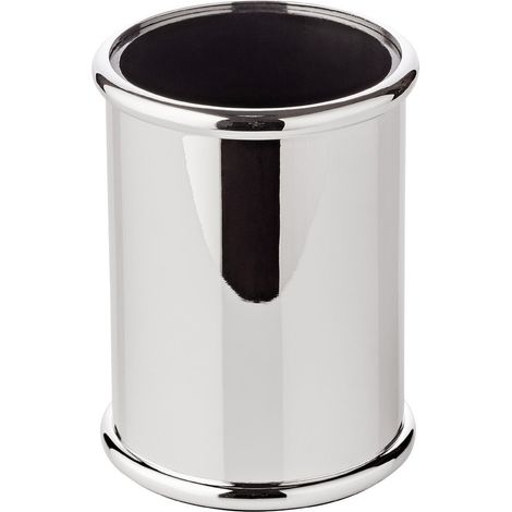 Porte-stylo de Bureau Argenté Anti-Ternissement Design Classique 9 cm - PANGIVO (1/4)
