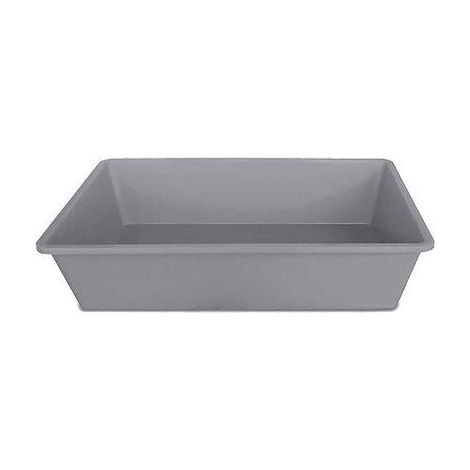 TOILETTE X GATTI APERTA STEFANPLAST - PP GRIGIO CM 50X35 H.CM 12- 10 pezzi