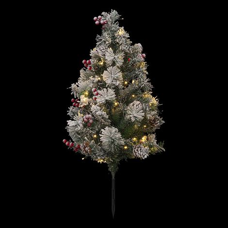 Arbre lumineux extérieur à planter H90 blanc chaud (1/3)