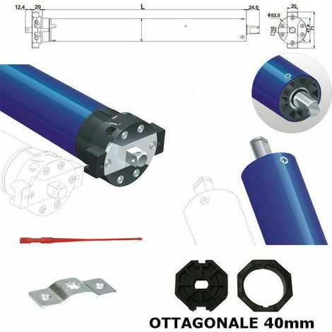 Motore Per Tapparella Elettrica 20kg 10nm 220v 230v 35 Mm Serranda Avvolgibile