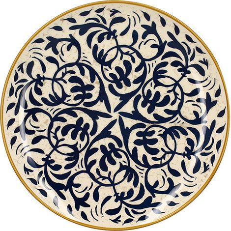6x assiettes HERACLEE Bleues - 27cm - Grès - Novastyl (1/3)