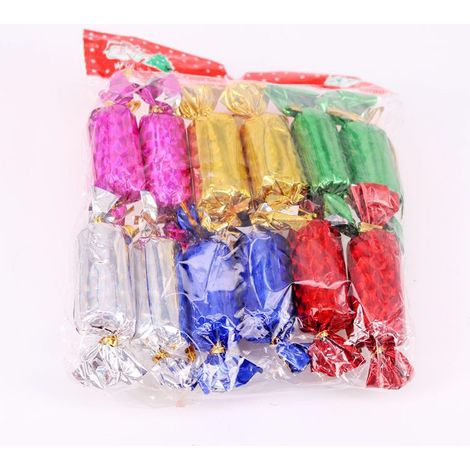 Décorations de Noël, cadeaux de Noël, accessoires pour sapin de Noël, lot de 12 sapins de Noël laser, décorations de bonbons à offrir, lot de 12.