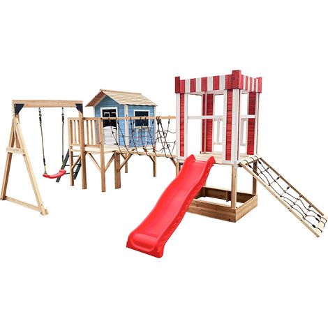 Home Deluxe - Parque infantil incl. columpio y tobogán WUNDERLAND - 555 x 340 cm Equipamiento incl. columpio
