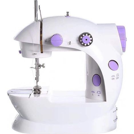 Machine A Coudre - Electrique Portable - 330 Pm - Alimentation Double (Batterie/Adaptateur) - Pour Réparations Rapides À Domicile - 1 Pièce (1/5)