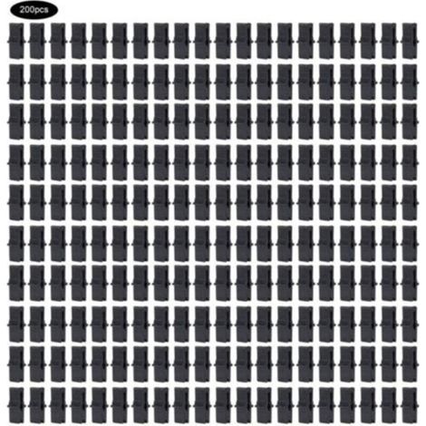 200 Pcs Pince à film, Serre Film Clip Fixation Pince Serre Accessoires pour Filet En Plastique Film À Effet de Serre omentum (1/5)