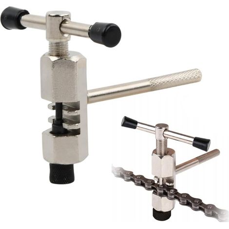 Derive Chaine Velo,Outil Dérive Chaîne,enlève Facilement Les chaînes rouillées, Outils de réparation de vélo en Acier au,Coupe-chaîne de vélo Universel,pour vélo de Route, vélo de Mont (1/5)