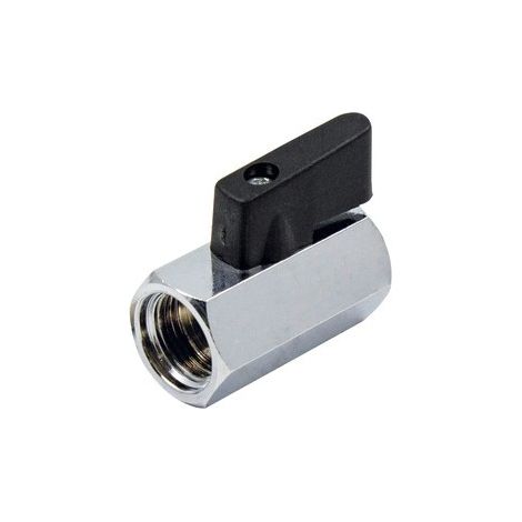 Valvola minisfera small ff con levetta nera 3/8