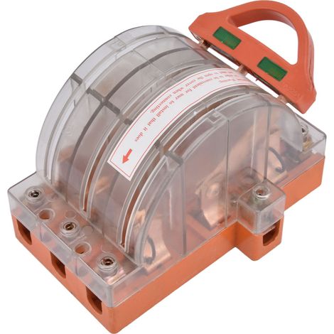Interrupteur à couteau de sécurité professionnel tripolaire à double action, 380 V CA, pour applications industrielles (1/5)