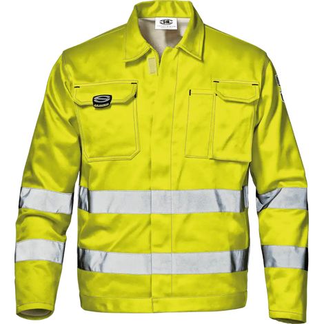 SIR SAFETY SYSTEM VELVET Veste de travail multipoches jaune haute visibilité Taille 64