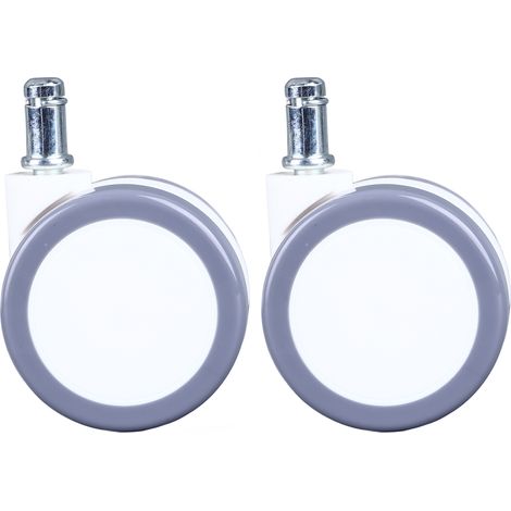 Roulettes universelles pivotantes silencieuses de 2.5 pouces, 2 pièces, pour étui à instruments de meubles, capacité de charge de 30KG (1/5)