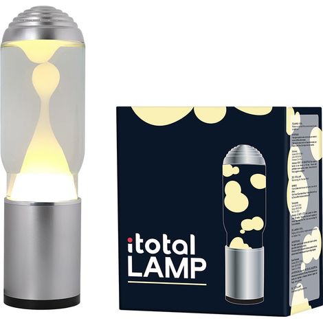 iTotal - Lamp ADA with Silver Base, See-through Liquid and White Wax - Silver (1270415)