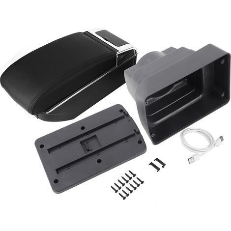Boîte de rangement accoudoir central avec porte-gobelet cendrier compatible Opel Astra J universelle (1/5)