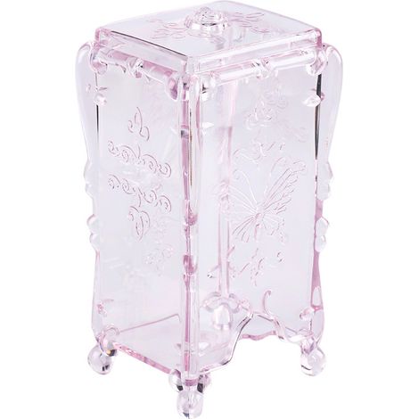 1pc Boîte de rangement pour outils de nail art, avec essuie-tissus démaquillant vernis à ongles motif papillon, cadeau parfait pour La Saint-Valentin (1/4)