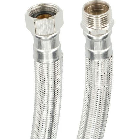 Tubo flessibile Fontastock Acciaio inossidabile AISI 304 EPDM Maschio 1/2" - Femmina 1/2" 30 cm