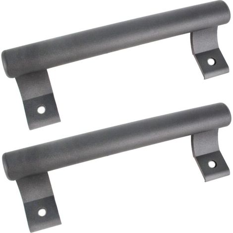 2 pièces Poignée de porte coulissante en aluminium de 8", poignée métallique moderne pour les portes vitrées de balcon, les portes coulissantes de salle de bain, etc.