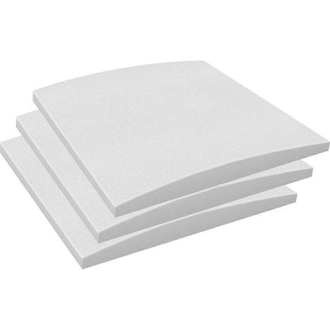 Coussins de soutien pour coussins de canapé, kit de réparation de coussins de canapé affaissés (3 pièces), coussins de canapé en mousse blanche en forme de C (1/5)