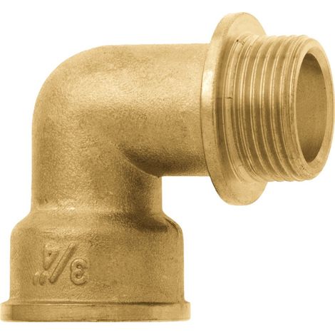 GEKA® Winkelstück 90° Innengewinde 1 Zoll x Außengewinde 1 Zoll Messing (1/3)