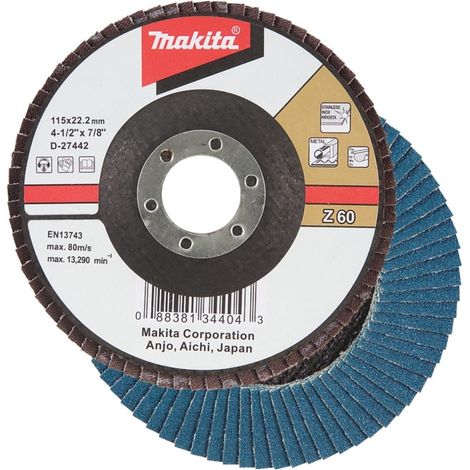 Makita Fächerschleifscheibe 115 mm Z60 - D-27442 (1/2)