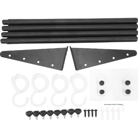 Ausziehbarer Handtuchhalter aus Kohlenstoffstahl, multifunktional zur Wandmontage für das ganze Haus