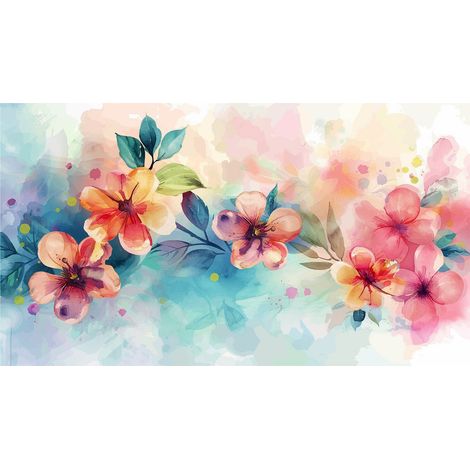 Papier peint panoramique - Fleurs - 130 cm x 73 cm (1/2)
