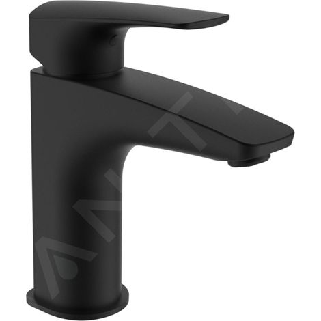 Laufen Laurin - Mitigeur de lavabo Eco+, noir mat HF500702428000 (1/2)