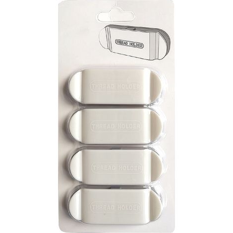 Serre-câble - Pour Prise Électrique - Fixation Sans Perçage - Enroulement Câble Intégré - Blanc - Lot de 6 (1/5)