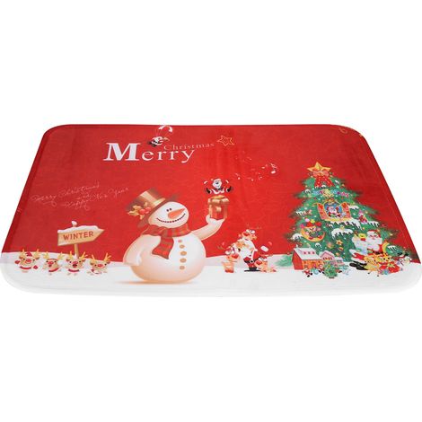 Weihnachts-Fußmatte, rutschfeste Bodenmatte, Eingangs-Fußmatte, Teppich, Haushaltsbedarf (1/5)
