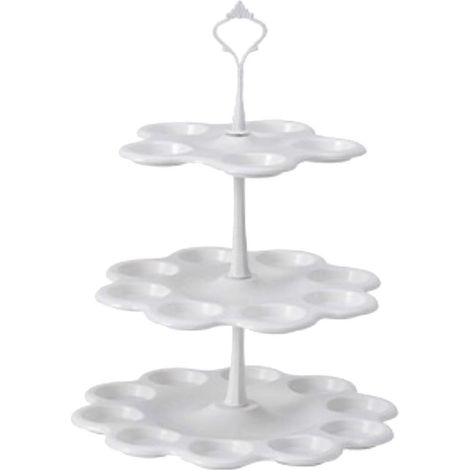 Présentoir à gâteaux amovible de style européen pour desserts, fruits et pâtisseries - Fournitures de traiteur - Décoration-White Muffin type (1/5)