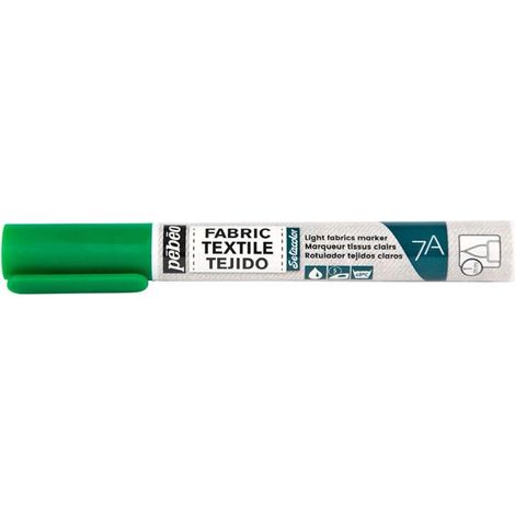Marqueur - Feutre - Textile clair - Vert - Setacolor - Pébéo - Pointe pinceau - 1 mm (1/5)