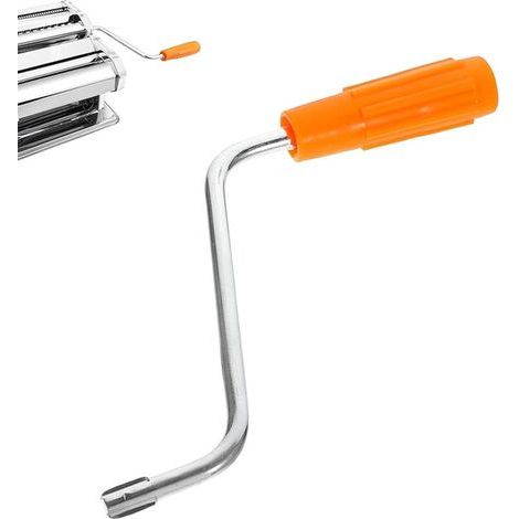 Manivelle manuelle universelle pour machines à pâtes, laminoirs/fabricants à pâtes – Poignée de rechange ergonomique en métal, compatible avec la plupart des machines à pâtes domestiques (Orang (1/4)