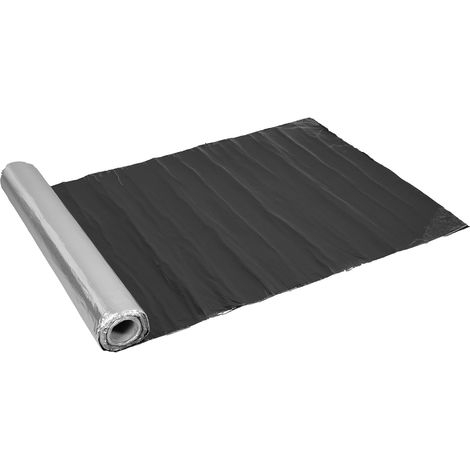 Bande de toit en aluminium - 5 m x 1 m - Autocollant - Bande d'étanchéité en bitume - Toit en métal laminé - Avec revêtement en aluminium - Pour toit, toit plat, abri de voiture, garage (1/5)